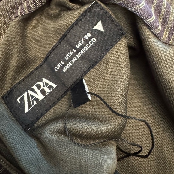 🟠 ZARA SHORT SLEEVE RUCHED TOP SIZE LARGE - Picture 4 of 6